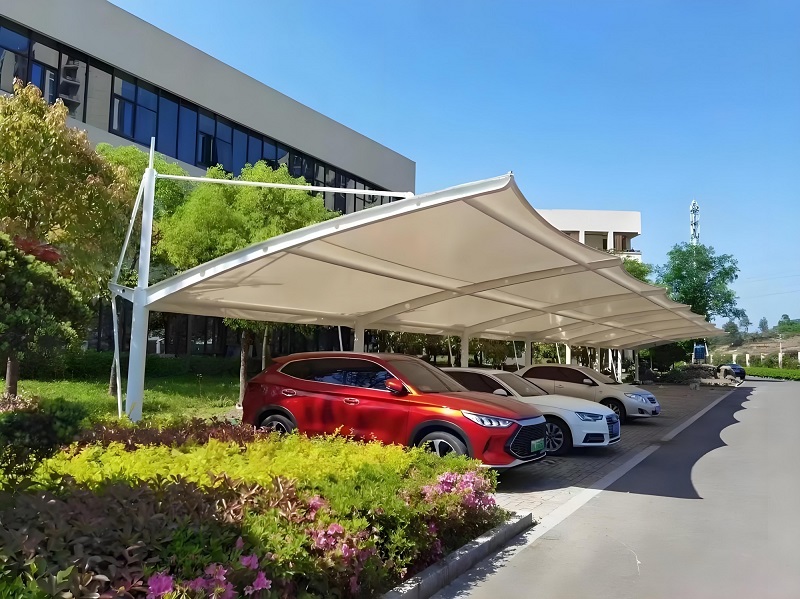 7字形拉杆式汽车停车棚